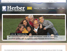 Tablet Screenshot of herberfamilydentistry.com